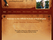 Tablet Screenshot of paulbagdon.com